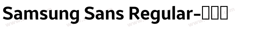 Samsung Sans Regular字体转换